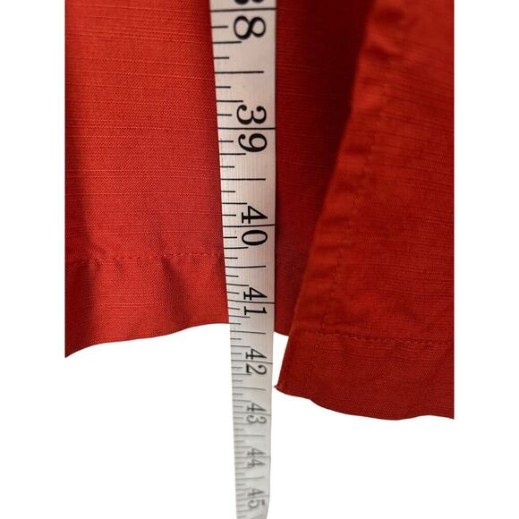 Ann Taylor Dress Womens Size 10 Cranberry Sleeveless Faux Wrap Casual Midi - Picture 13 of 14